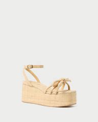 hudson natural raffia platform sandal.